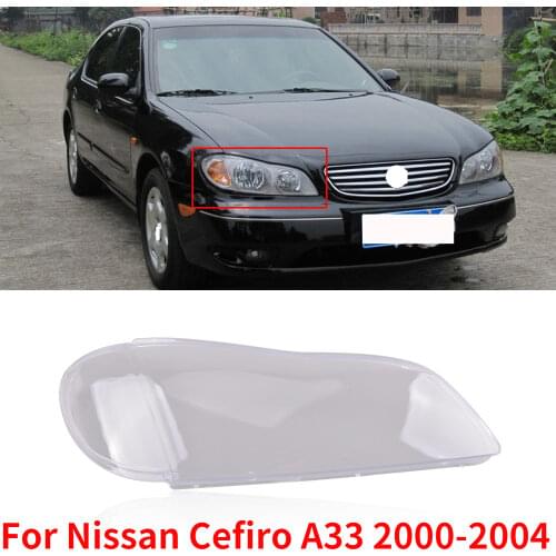 CAPQX 1PCS For Nissan Cefiro A33 2000-2004 Front Headlamp Transparent Lamp cover Headlight Lampshade head light Shade Shell