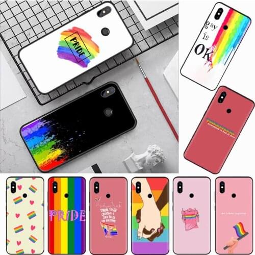 Gay Lesbian LGBT Rainbow Pride Phone Case For Xiaomi Redmi note 7 8 9 t k30 max3 9 s 10 pro lite