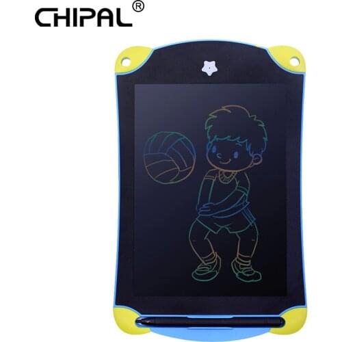 CHIPAL 8.5 Inch Writing Drawing Tablet Digital Colorful LCD Graphic Tablets Electronic Handwriting Pad Board + Touch Pen / Cell