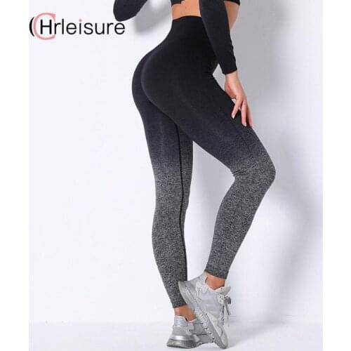 CHRLEISURE Seamless Woman Leggings Push Up Workout Pant Hip Lifting Leggings High Waist Push Up Sports Pants Female