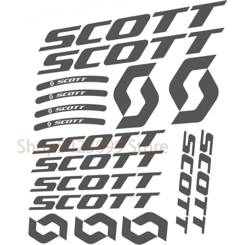 For SCOTT Bike Stickers Vinyl Decal Frame Cycle Bicycle Tuning Rim Wheel Decal Sticker Logo Emblem
