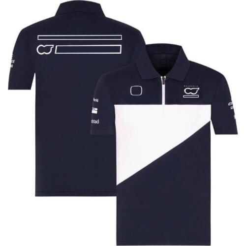F1 team 2021 polo shirt short sleeves, lapel sports T-shirt, the same style is customized