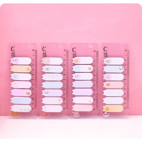 Animal Team With Ruler Memo Pad Sticky Notes Memo Notepad School Office Supply Gift Stationery