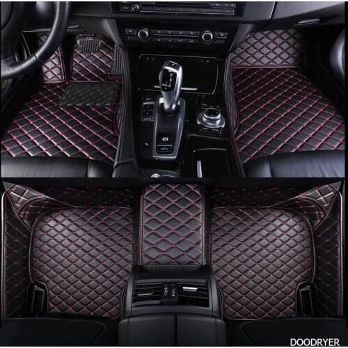 DOODRYER Customcar floor mats for hyundai santa fe getz tucson ix25 ix35 creta elantra kona i30 all models car mats accessories