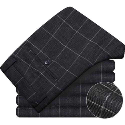 Brand New Mens Fashion Zipper Fly Slim Fit Wrinkle-Resistant Suit Pants Classic Romantic Wedding Groom Suit Pants for Men