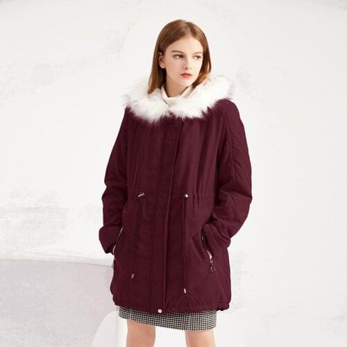New Parkas Female Women Winter Coat Thickening Cotton Winter Jacket Fashion Womens Outwear Parkas for Women Trench Velour 2021