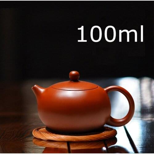 New Arrival Handmade Xi Shi Pot With Tea Infuser Teapot Red Clay Tetera 100ml Zhu Ni Porcelain Antique Chinese Ceramic Kettle