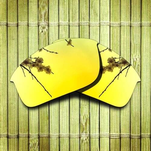 Polarized Replacement Lense For-Oakley Bottle Rocket Sunglasses Frame True Color Mirrored Coating - Yellow Options