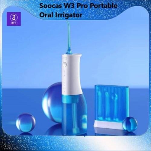 Soocas W3 Pro Portable Oral Irrigator Rechargeable Waterproof Toothpick Oral Cleaning Tooth Whitening 360 ° Rotary Nozzl