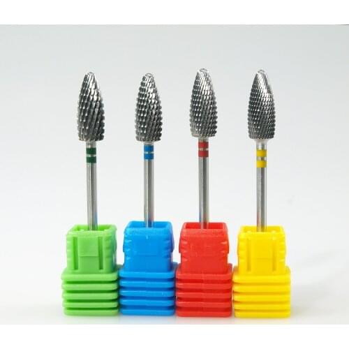 Easy Nail 3/32'' Professional Carbide Nail Drill Bit 3 Size Electric Nail File Gold Drill Bit Hot selling High quality