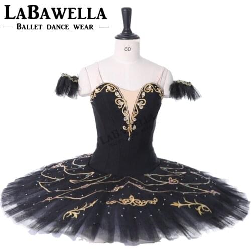 The flames of paris professional ballet stage costume for women black classical dance tutu skirts BT9295