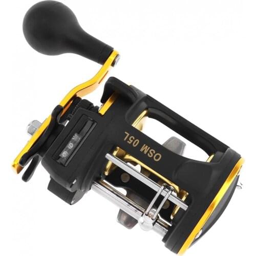 Baitcasting Fishing Reels Metal Drum Fishing Reel Max Drag 20kg Trolling Wheel Casting Spinning Boat Sea Reel with Counter