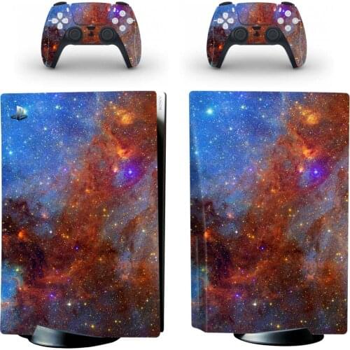 Starry Sky PS5 Standard Disc Edition Skin Sticker Decal Cover for PlayStation 5 Console & Controller PS5 Skin Sticker Vinyl