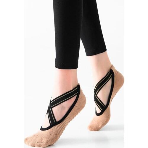 Yoga Socks for Women Non-Slip Grips Anti-Skid Pilates, Barre, Bikram Fitness