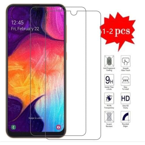 Protective Glass On For Samsung Galaxy a 50 Tempered Glas Film A50 Tremp Sansung 50a Screen Protector High Definition Full Cover