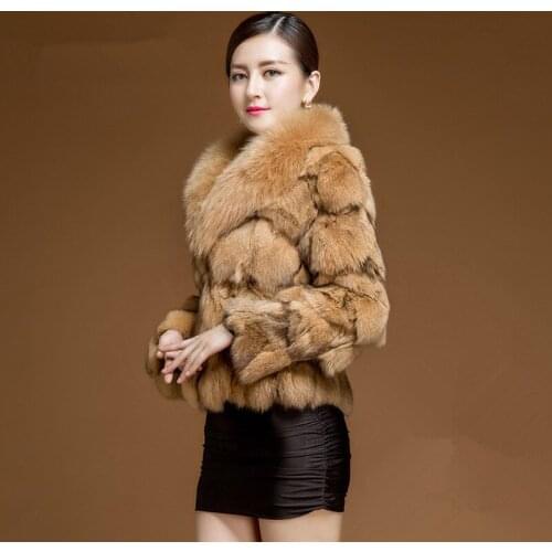 Winter Real Fox Fur Coat Clothes Autumn Vintage Jacket Women Korean Short Coats Manteau Femme Hiver MY1091