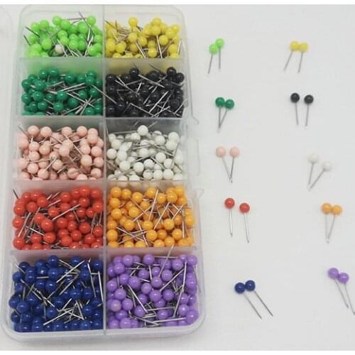1 Box 15*4MM Earth Needle Multicolor Sewing Accessories Plastic Pin Pins Pincushions Stitching Needles Apparel Sewing
