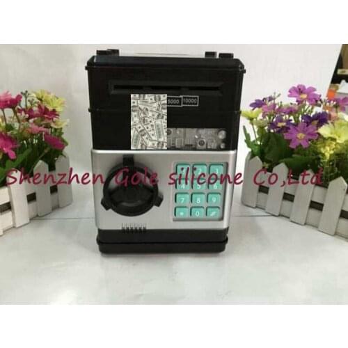 1pcs Mini Intelligent Electronic Plastic Atm Save Storage Safe Money Box Large Piggy Bank Voice Light Remind Password Lock Gift