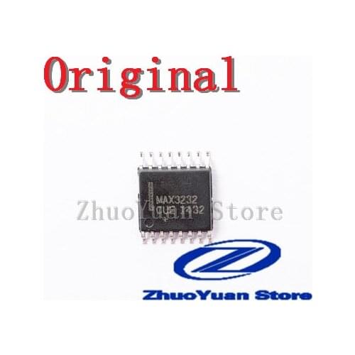 10PCS Brand new original MAX3232 MAX3232CUE TSSOP-16 RS-232 transceiver SMD IC chip