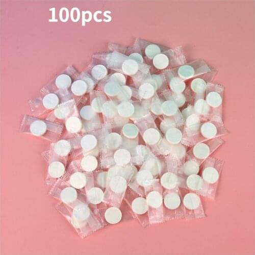 100PCS White Disposable Compressed Towel Outdoor Travel Fishing Makeup Remover Face Magic Towel