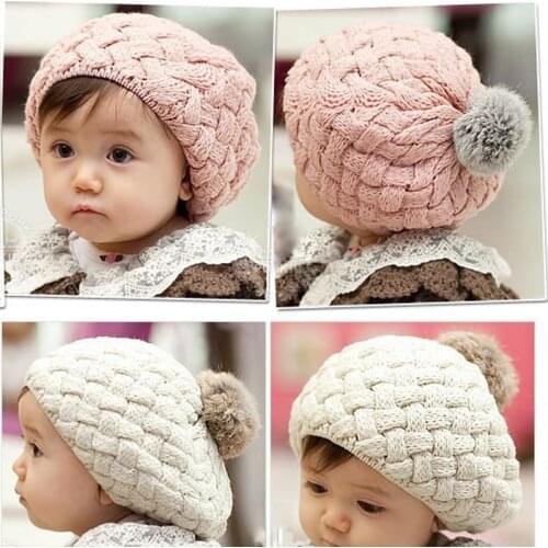 2019 baby hat kids baby photo props beanie,faux rabbit fur gorros bebes crochet beanie toddler cap for 4 months-3 years old girl