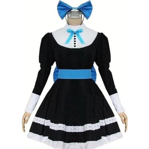 2017 Panty & Stocking with Garterbelt Heroine Anarchy Stocking Black Dress Cosplay Costume