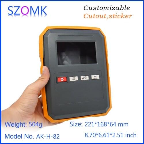 4 pcs 221*168*64mm szomk plastic handheld device housing for instrument junction box