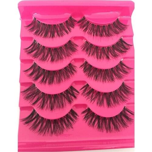 5 Pairs New Natural Long EyeLash Extension Handmade Thick Women Fashion Beauty Cosmetic Fake False Eyelashes A539 Makeup Tools