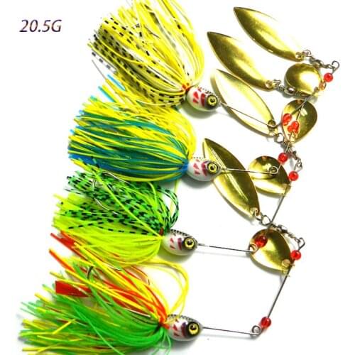 20.5G 50pcs japan fishing hooks lead head spinner spoon fishing lures buzzbait pike bass fishing baits pesca fishing tackles