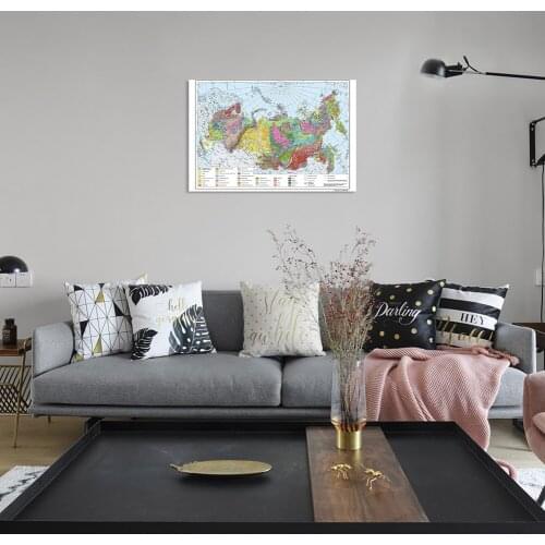 59*42cm The Russian Geological Map of Russia Canvas Painting Wall Art Poster Travel School Supplies Classroom Home Decor