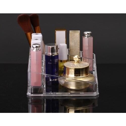 8 Grid Acrylic Makeup Organizer Cosmetic Display Stand Lipstick Storage Box Make Up Lipstick Holder Sundry Jewelry Storage Tools
