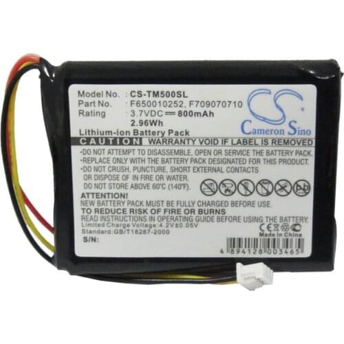 Cameron Sino 800mah battery for TOMTOM NVT2B225 One 3rd Edition Dach Europe IQ IQ Routes Regional S4L V3 V5 XL Dach TML Rider