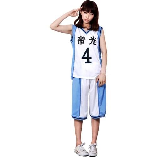 Brdwn Kuroko no Basuke Akashi Seijuro Vise Midorima Kise Ryota Daiki Teiko Tetsuya Cosplay NO.4.6.7.8.15 Basketball Uniforms