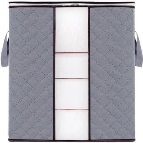 Large Moistureproof Non-woven Storage Bag for Clothes Blanket Quilt Luggage Closet Sweater Organizer Box Portable Organizer Bag