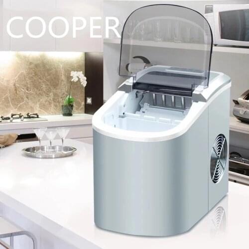 Portable Automatic 20kg/24H electric ice Maker Household mini square shape ice making machine home family small bar coffee shop
