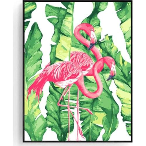 Diy handmade home decoration,square Drill 5D DIY diamond painting"Flamingo"wall art cross stitch diamond cross stitch mosaic