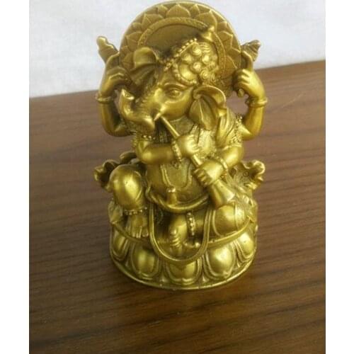 Ancient Chinese handicrafts, brass, like the God of wealth