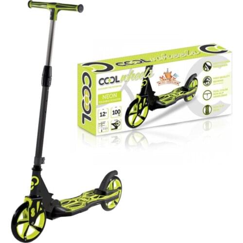 Yellow Child Adult 2 Wheel Giant Scooter 12 + Years Carries 100 Kg Ultra Lux
