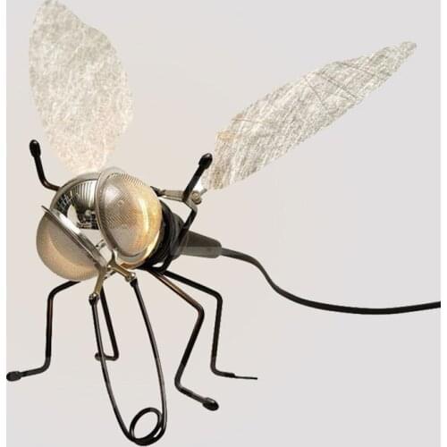 European Creative Mosquito LED Wall Lamps Modern Designer Bedroom Lamps Living Room Art Deco Wall Candlle Lights Bathroom Light