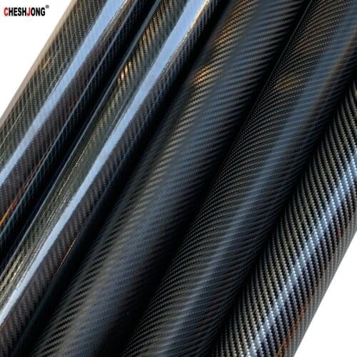 2D 3D 4D 5D 6D Gloss Black Carbon Fibre Car Motorcycle Phone Tankpad Protector Sticker Waterproof Car Wrap Vinyl Air Release