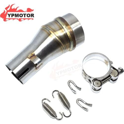 GP Motorbike Motorcycle 51MM Slip On Middle Link Exhaust Pipe Mid Link Connector Tube Connector Interface Welding Adapter