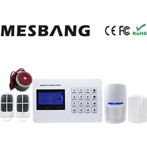 GSM+PSTN home security GSM telephone wireless alarm system with Russian Spaish English language and APP free shipping