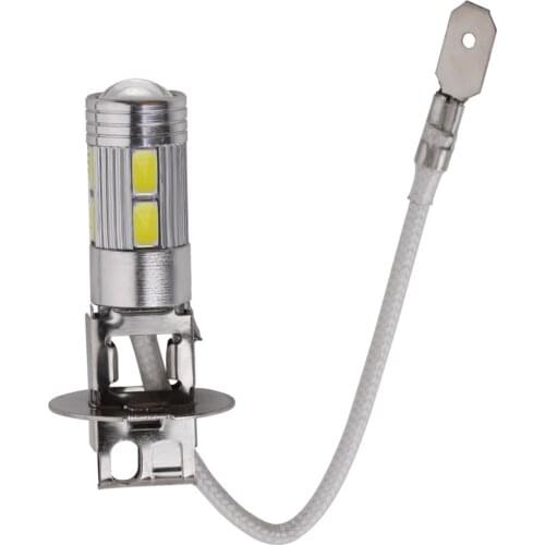 High-power Automotive LED Fog Lamp with Lens and High-brightness H3-10 LED Fog Lamp Bulb 12V Universal Type 5630 0.84W 0.07