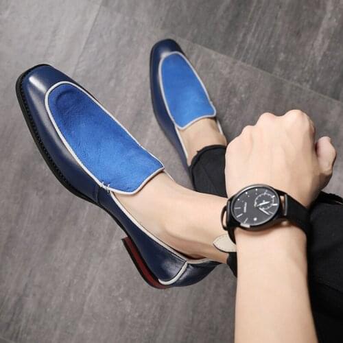2019 Mens Dress Shoes fashion Toe Tips moccasins Leather Shoes Oxford Shoes For Men Formal Weddings zapatos de vestir K4-47