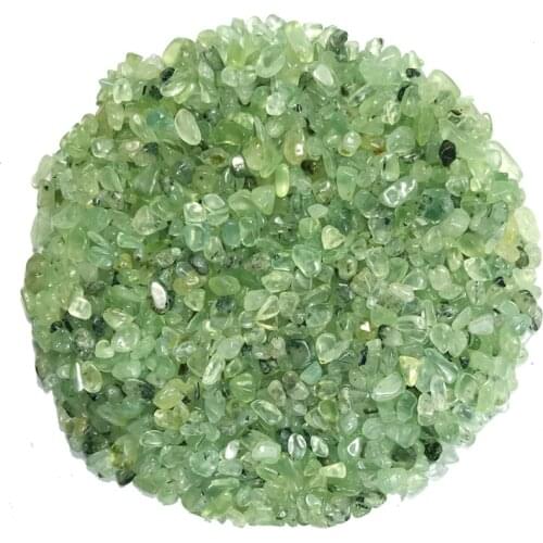 Wholesale 100gNatural Prehnite Green Grape Quartz Crystal Gravel Stone Tumbled Decor Natural Quartz Crystals