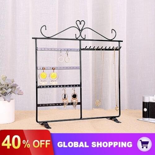 Jewelry Organizer Stand Studs Earrings Display Rack Metal Iron Bracelet Fashion Earrings Display Rack