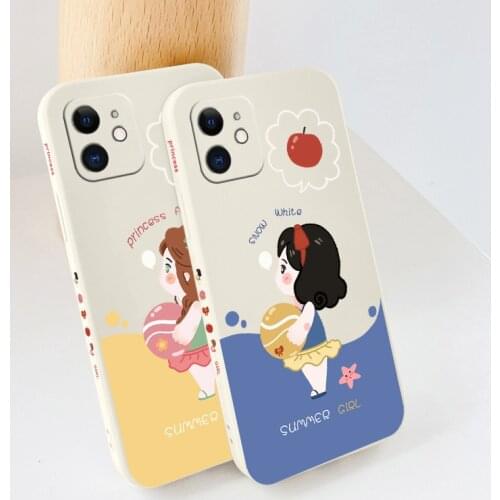 Beach Vacation Girl Phone Case For iPhone 12 Pro Max Mini 11 Pro Max X XS XR XSMAX SE2020 8 8Plus 7 7Plus 6 6S Plus Cover