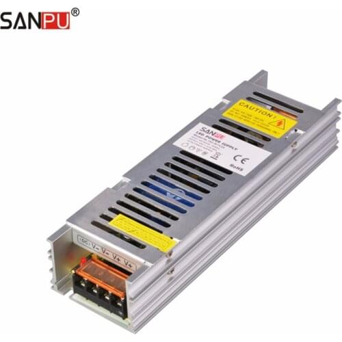 SANPU SMPS Transformer 110V 220V 24V 150W 6A Constant Voltage Single Output AC-DC Switch Power Supply Driver for LED Strips 120W