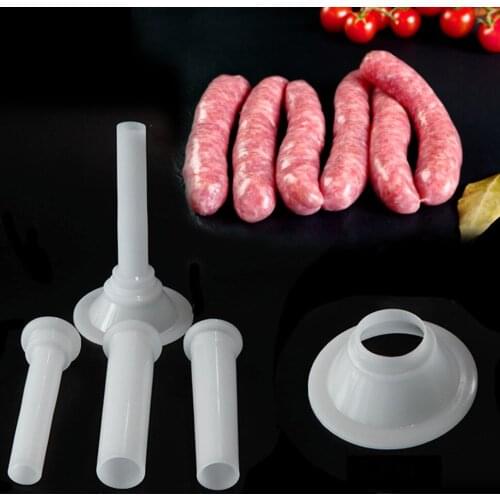 Sausage Making Funnel Stuffer Filler Sausage Casing Maker Tube Base Tube Length 10.3cm Manual Meat For Homeuse Sausage Casing