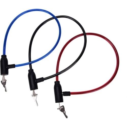 Universal Anti-Theft Bike Bicycle Lock Stainless Steel Cable Coil For Castle Motorcycle Cycle Mtb Bike Security Lock With 2 Key